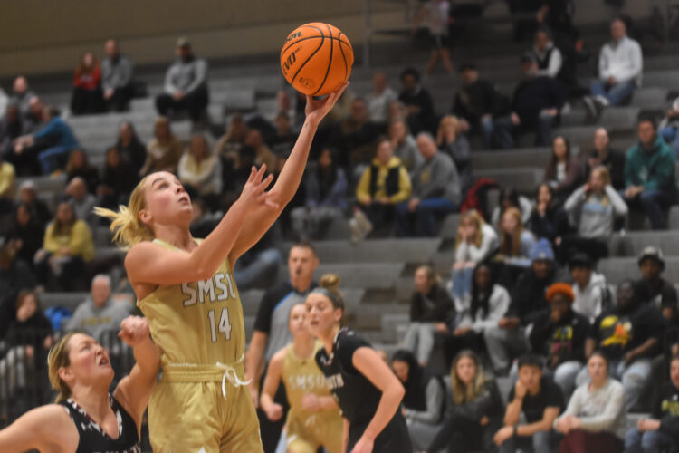 Olson’s 35 points were too much for the Mustangs in 87-75 loss News